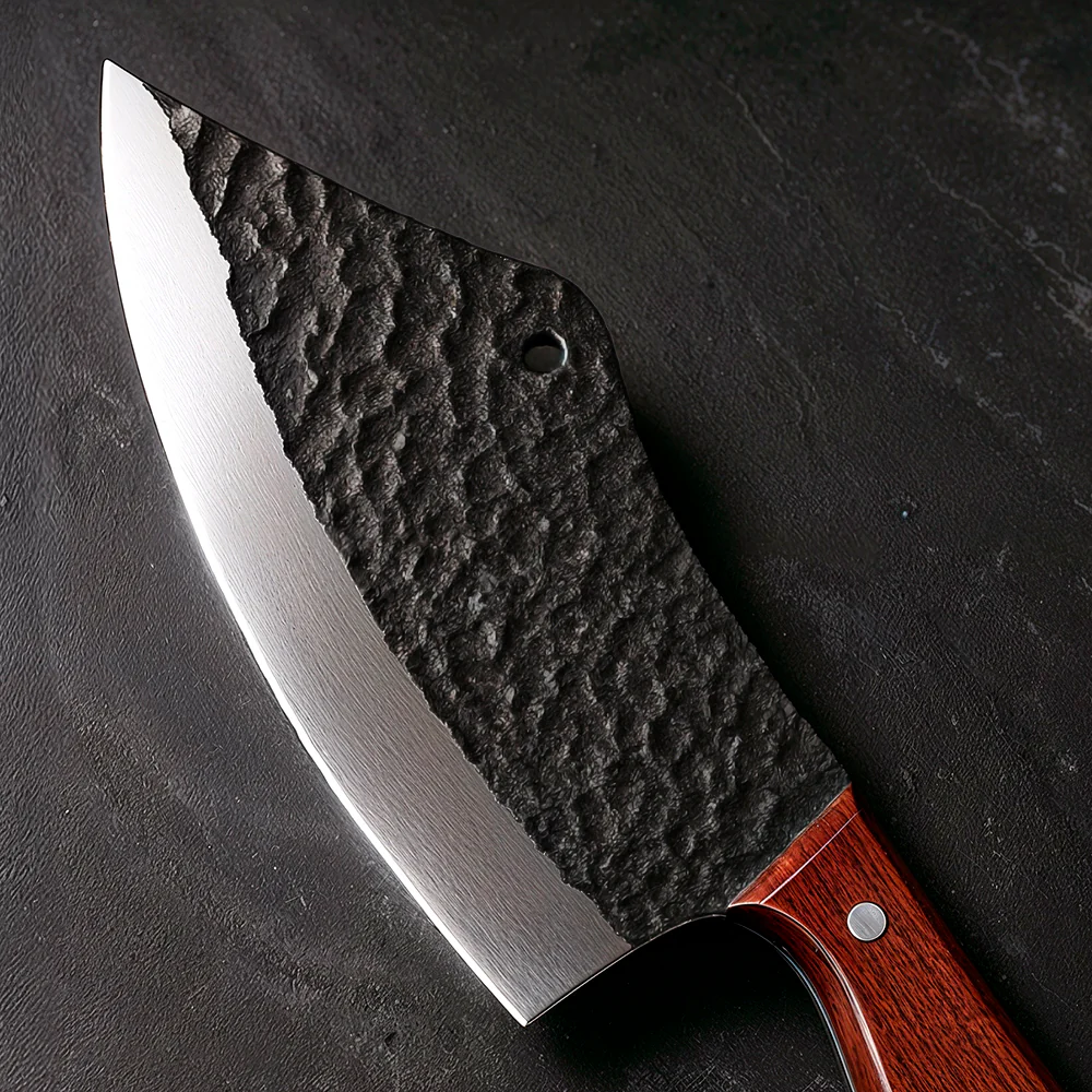 Hand Forged Meat Cleaver Knife - Image 5