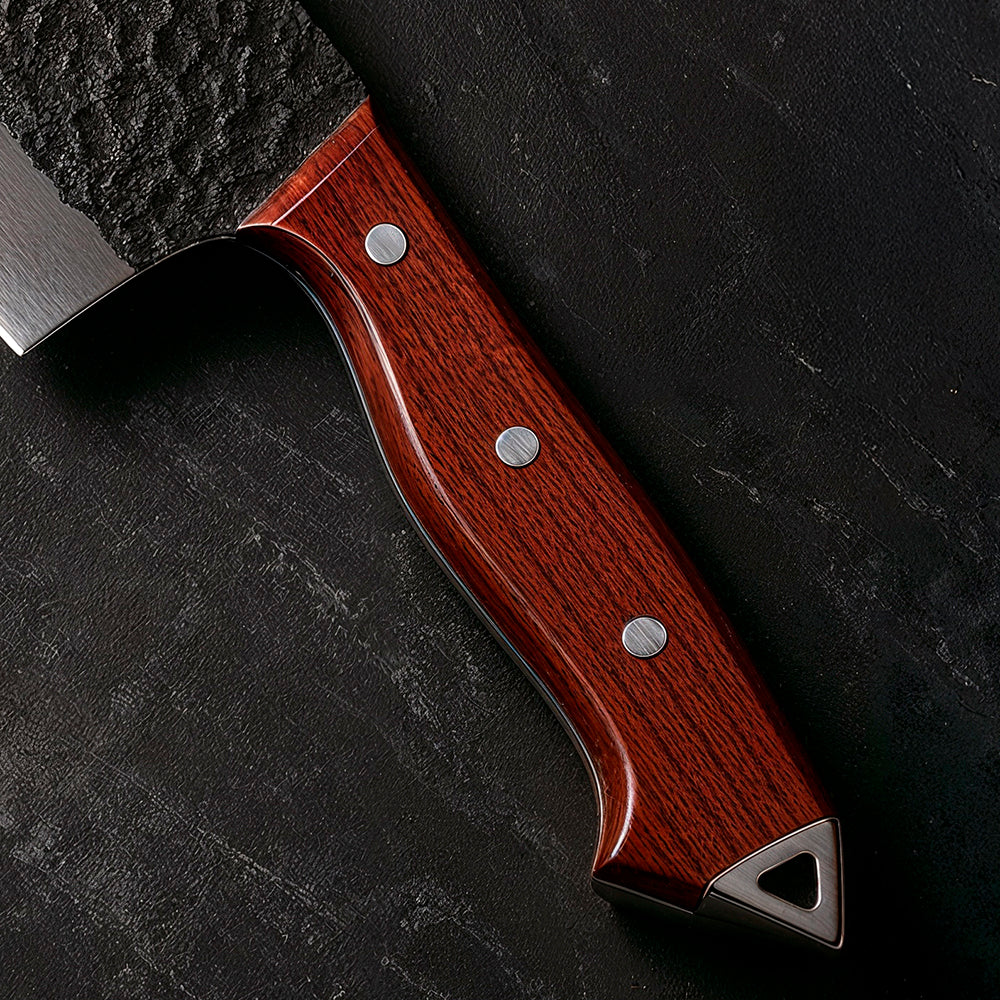 Hand Forged Meat Cleaver Knife - Image 7