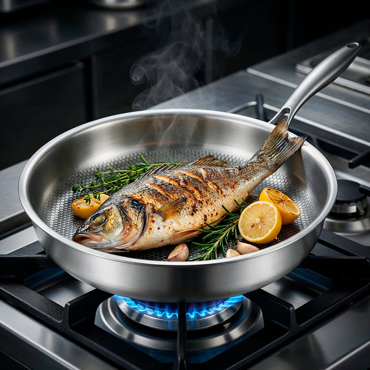 Titanium Flat-Bottom Sauté Pan - Image 8